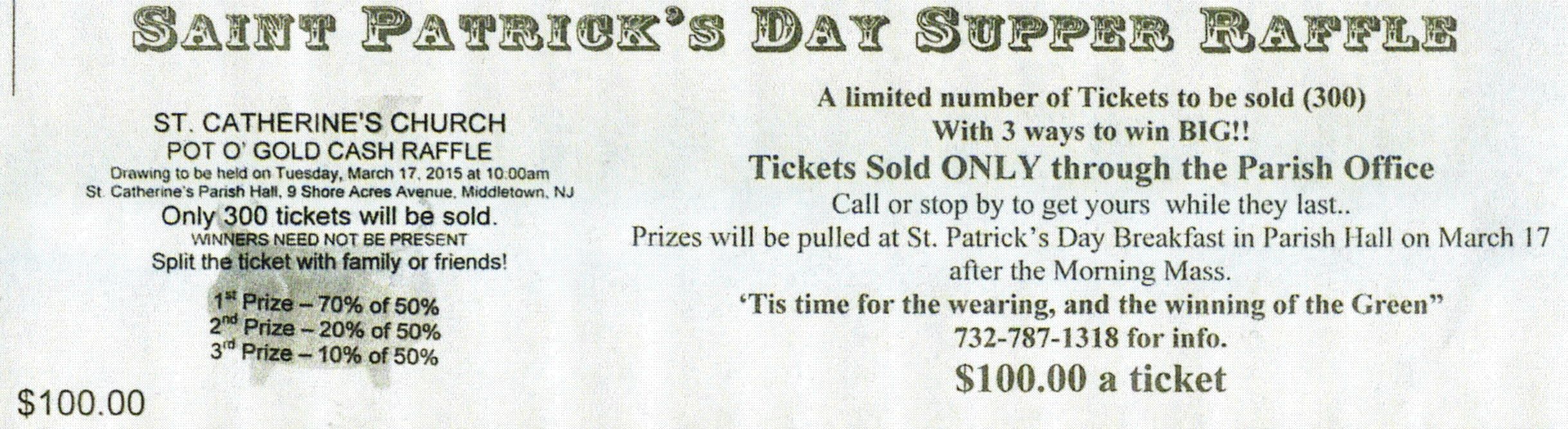 Saint Catherine Bulletin